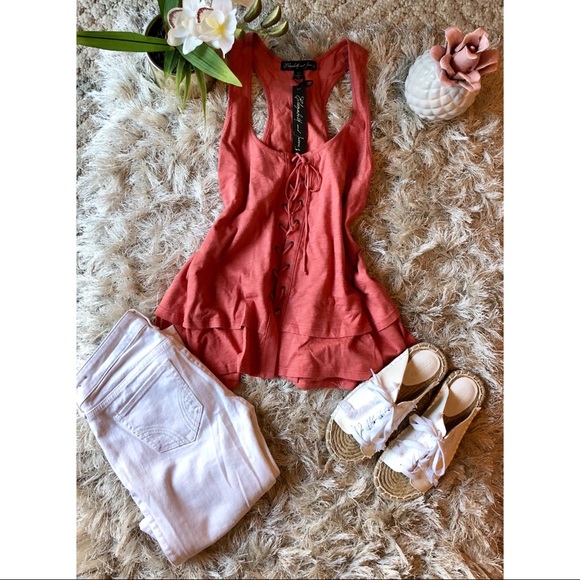 Elizabeth and James Tops - Coral Elizabeth and James Top
